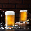 Glass Beer Mugs, 12 oz, Set of 4