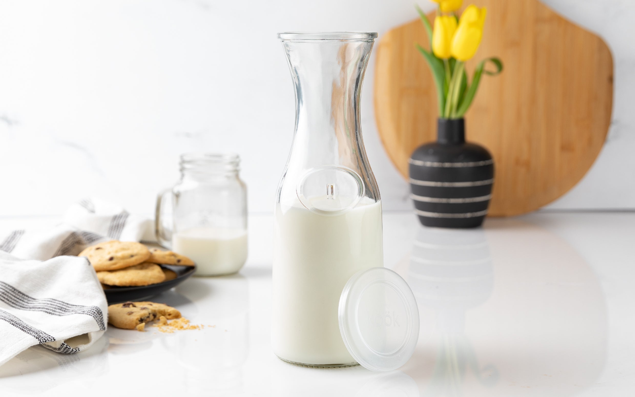 Glass Carafes with Lids