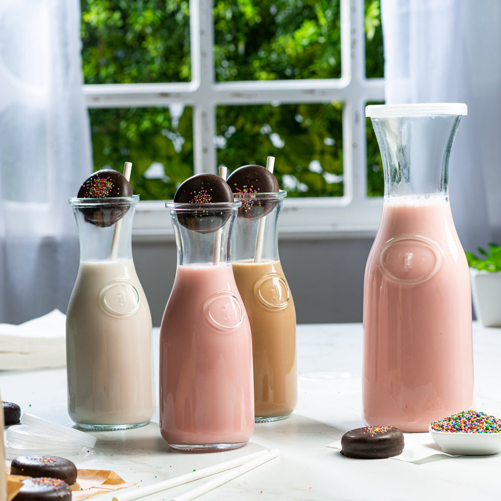 Glass Carafes with Lids
