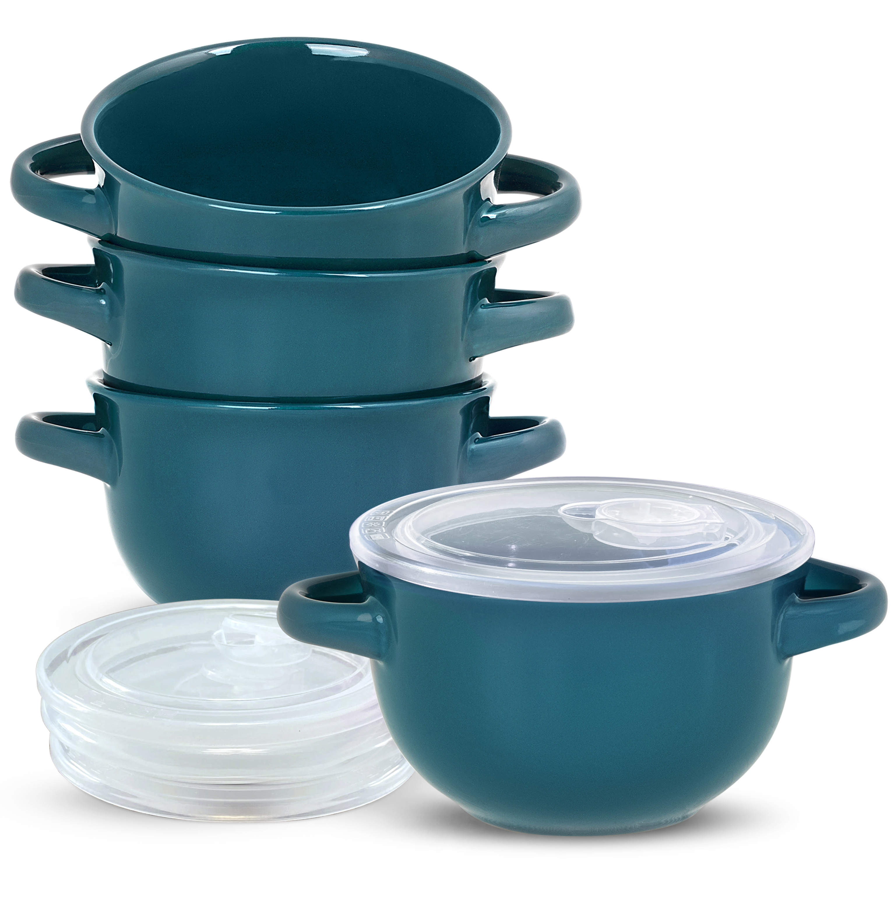 Ceramic Soup Bowls, 18 oz, Set of 4