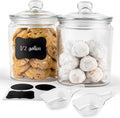 Glass Storage Containers with Airtight Lids, Set of 2