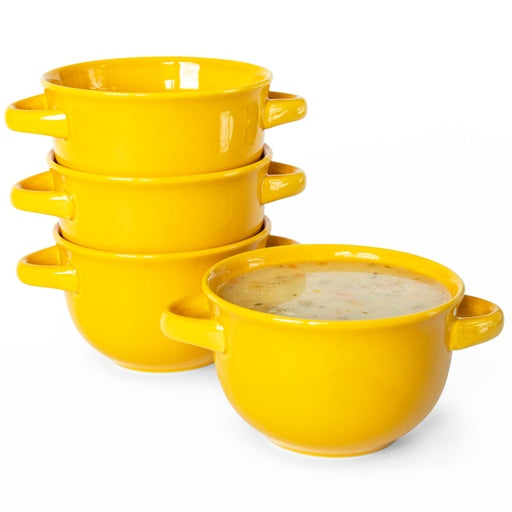 Ceramic Soup Bowls, 18 oz, Set of 4
