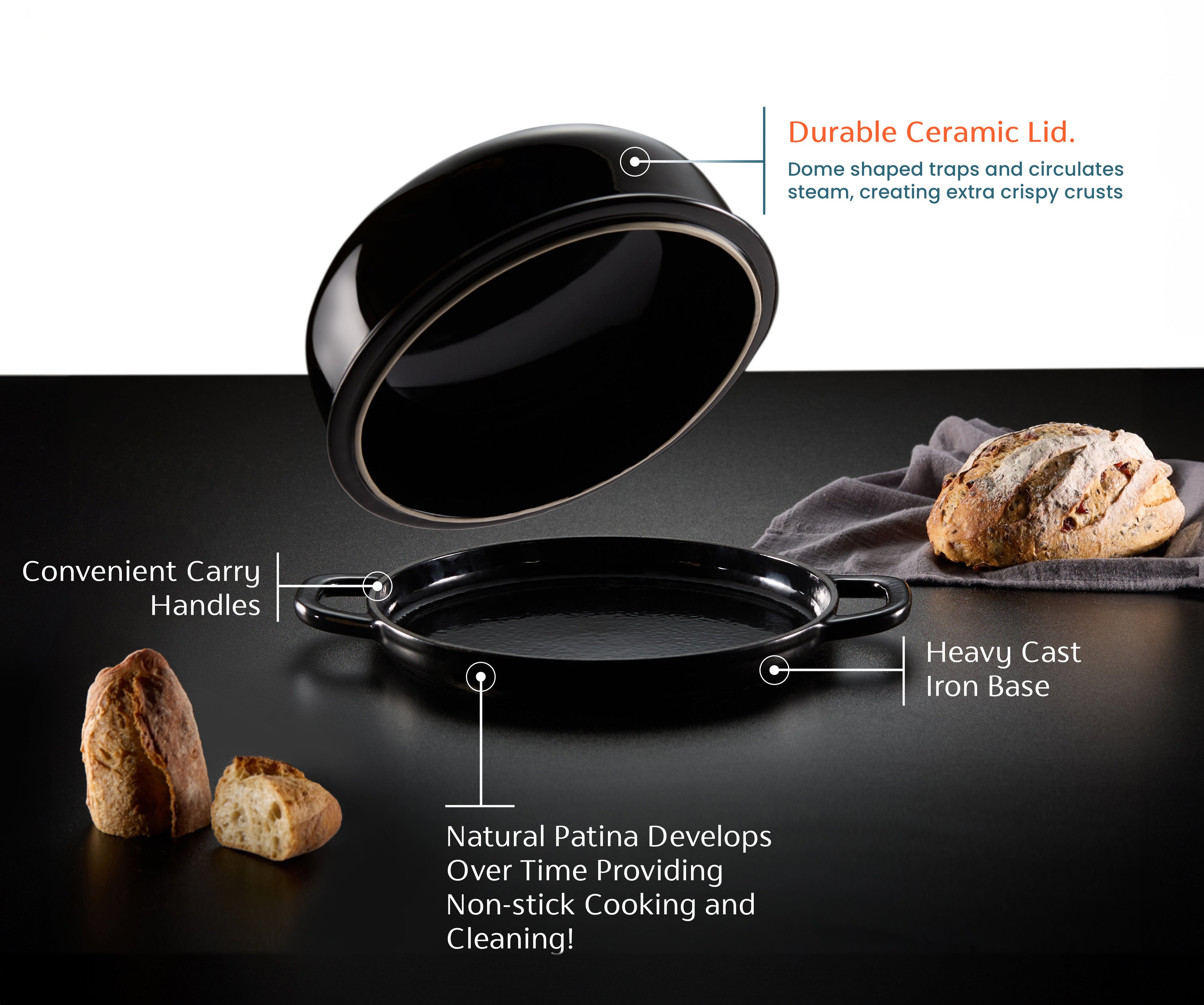 Enameled Cast Iron Bread Oven