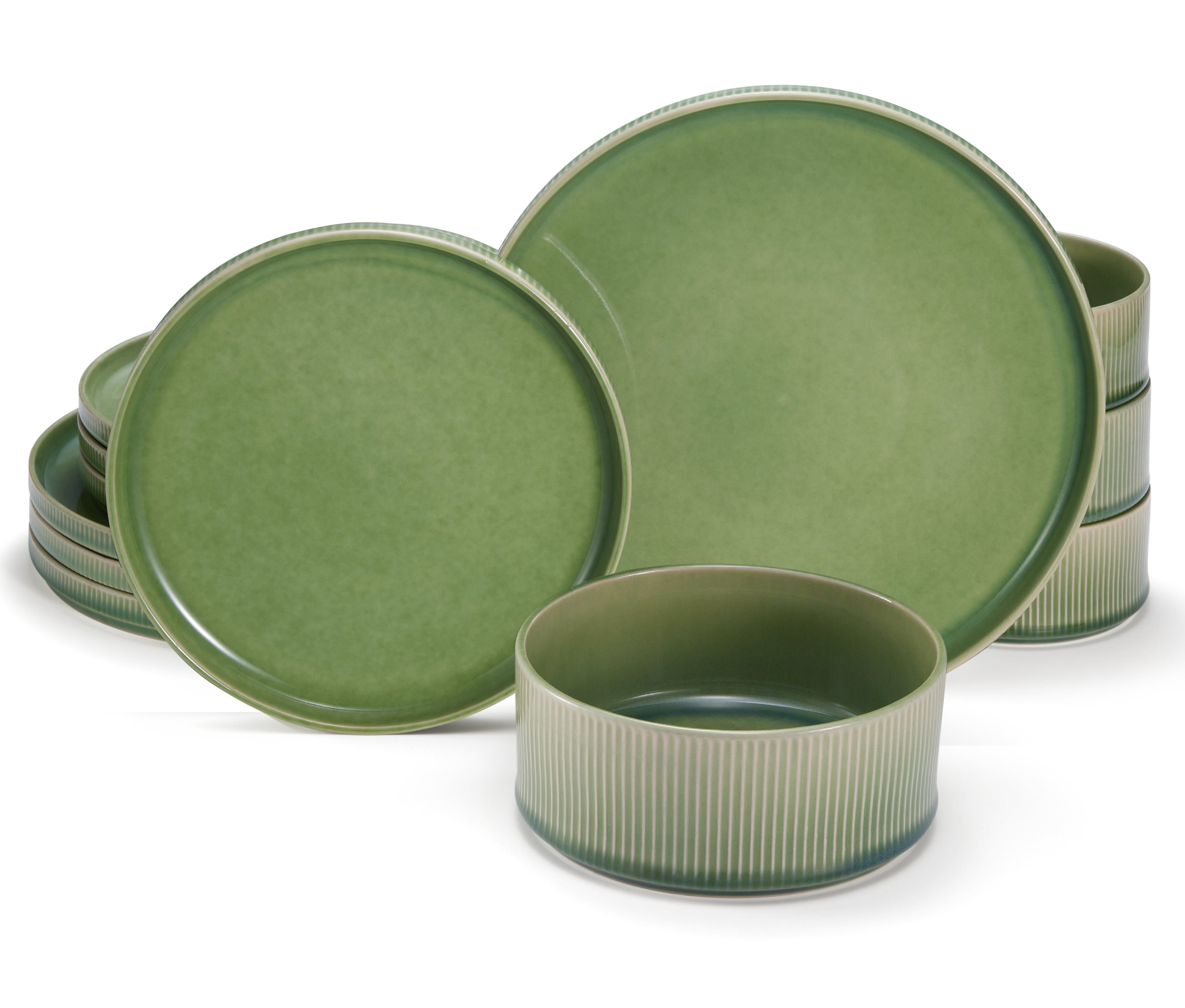 Ceramic Dinnerware Set, 12 Piece, Service for 4