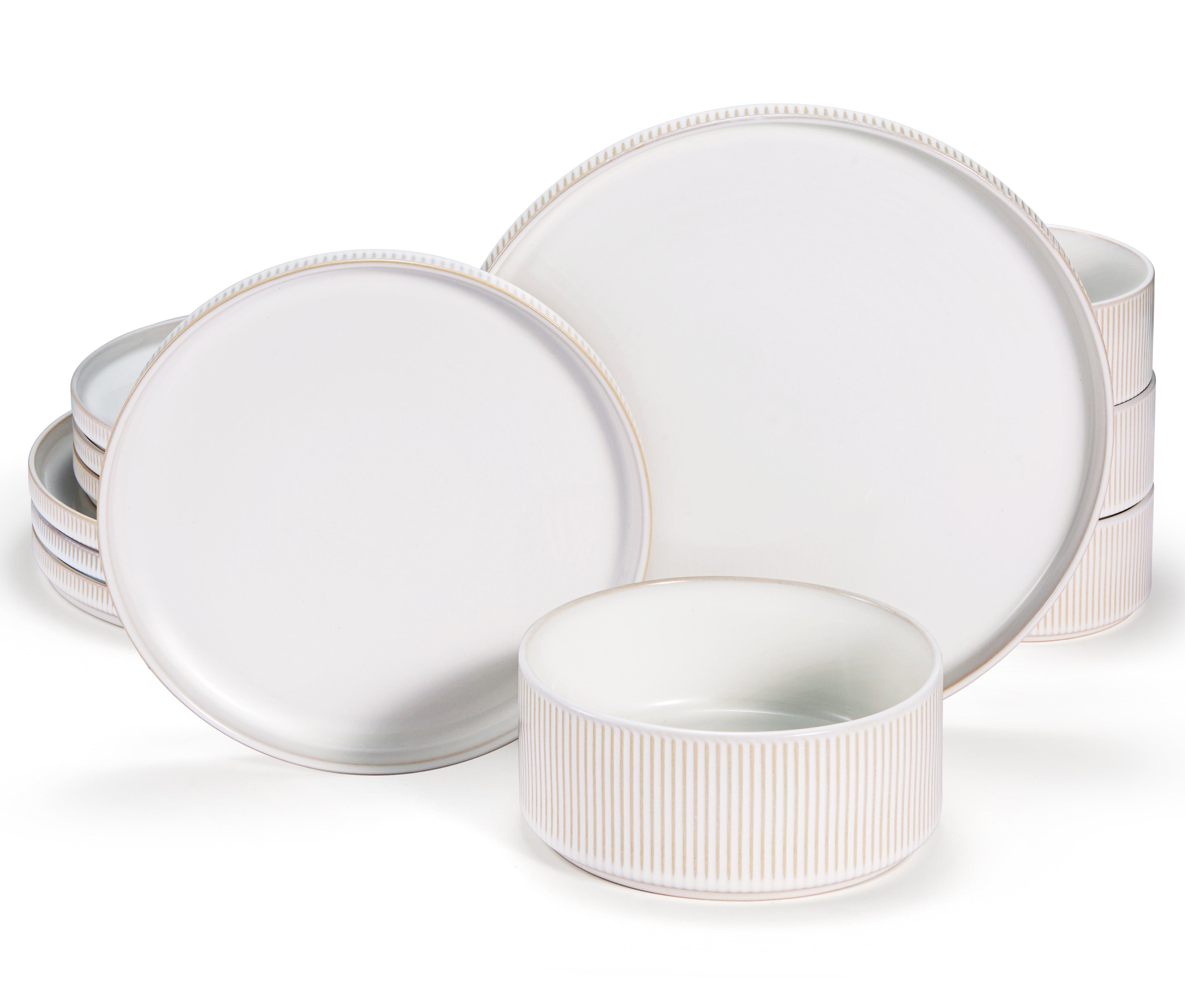 Ceramic Dinnerware Set, 12 Piece, Service for 4