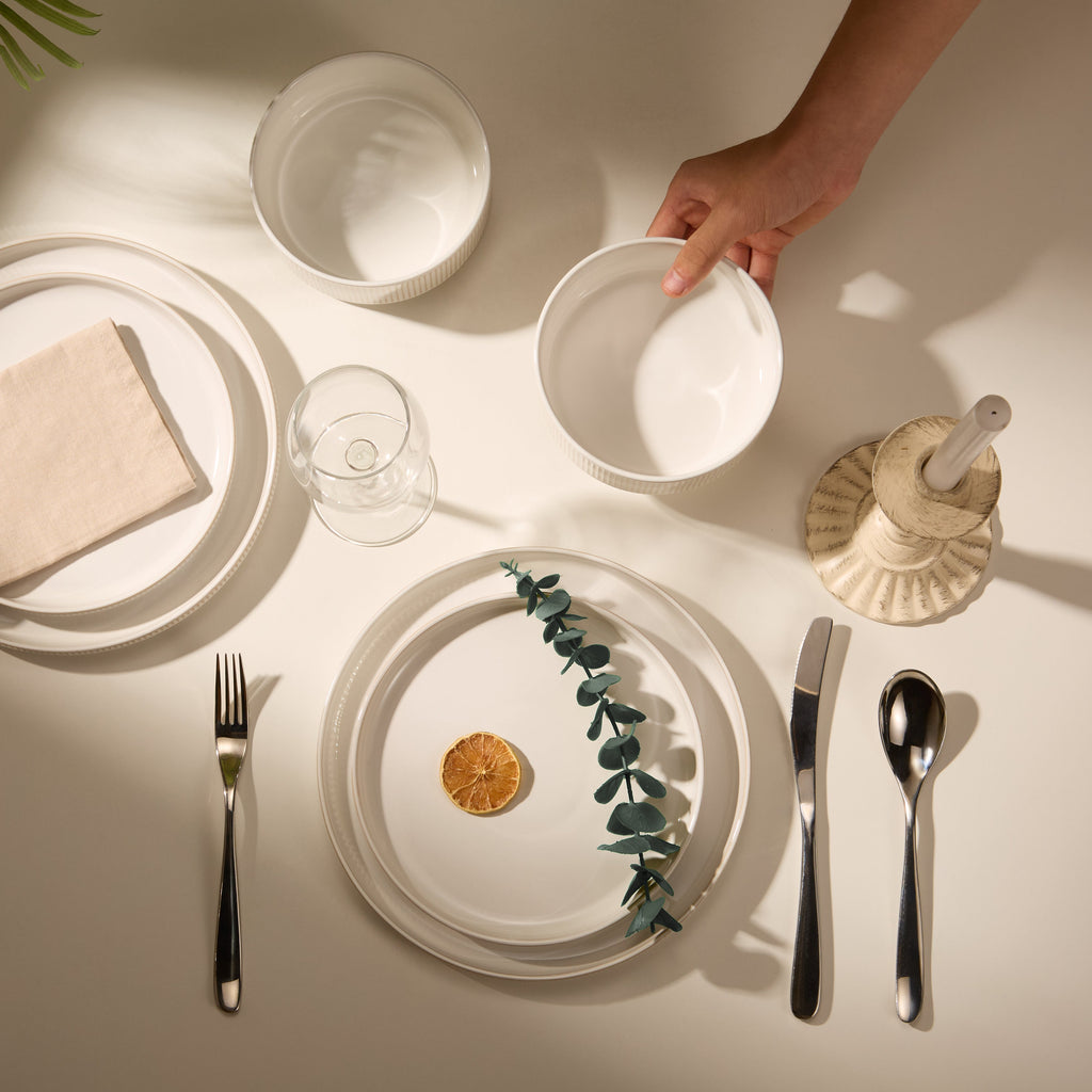 Ceramic Dinnerware Set, 12 Piece, Service for 4