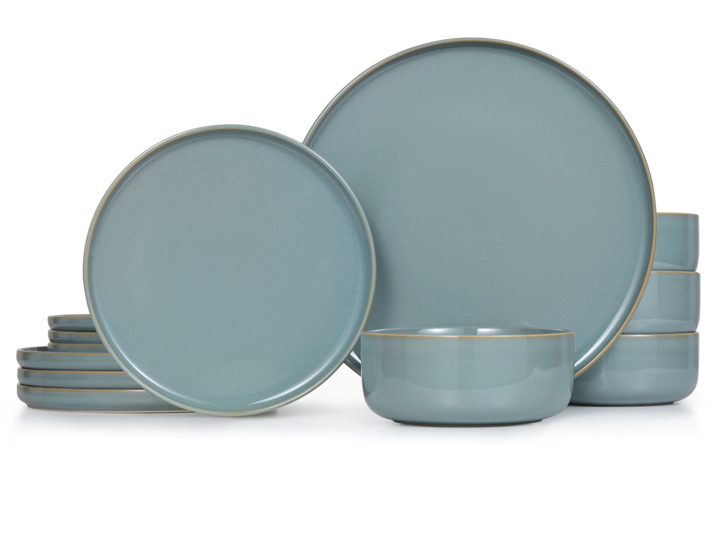 Ceramic Dinnerware Set, 12 Piece, Service for 4, Stoneware