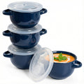 Ceramic Soup Bowls, 18 oz, Set of 4