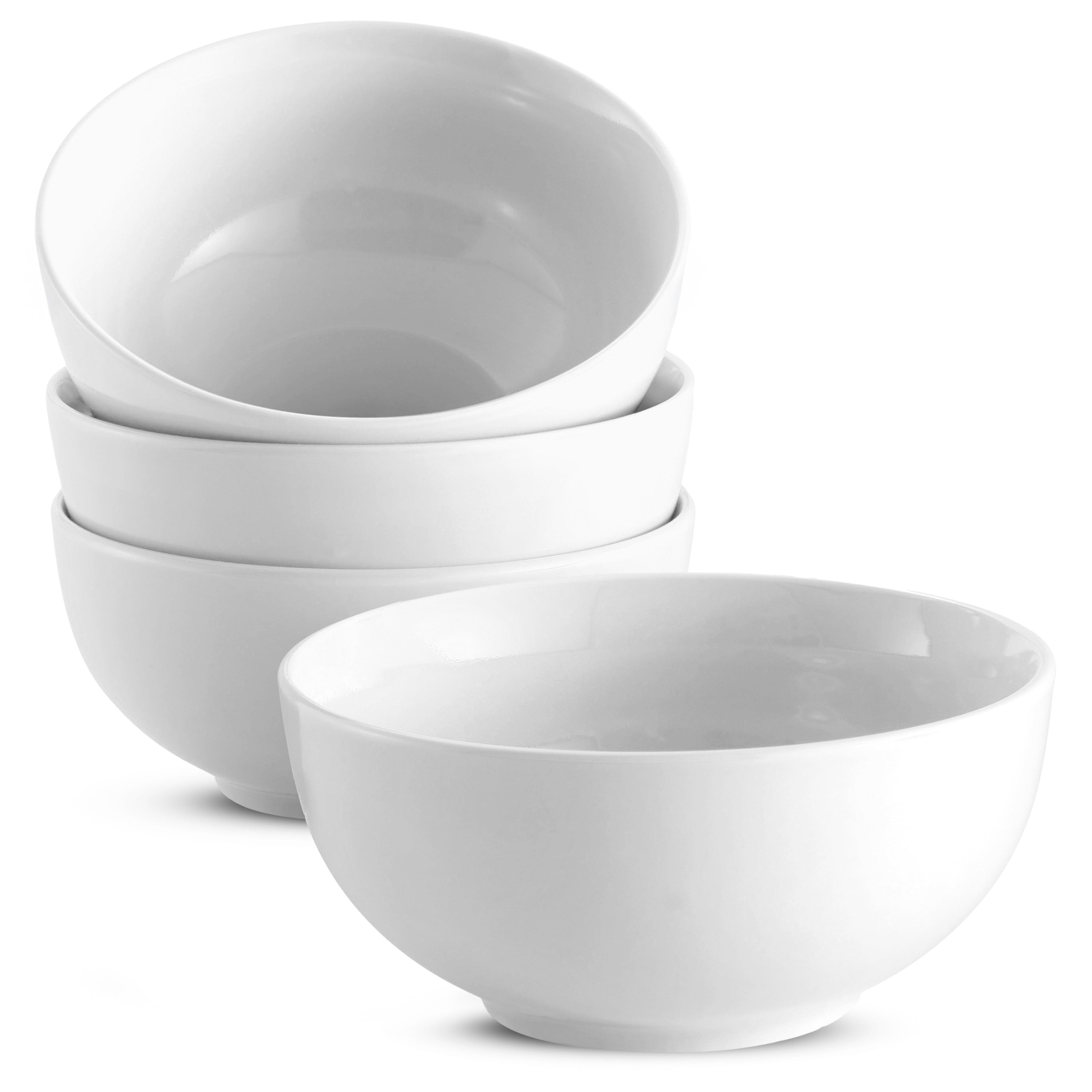 Cereal Bowls, 20 oz, Set of 4, White