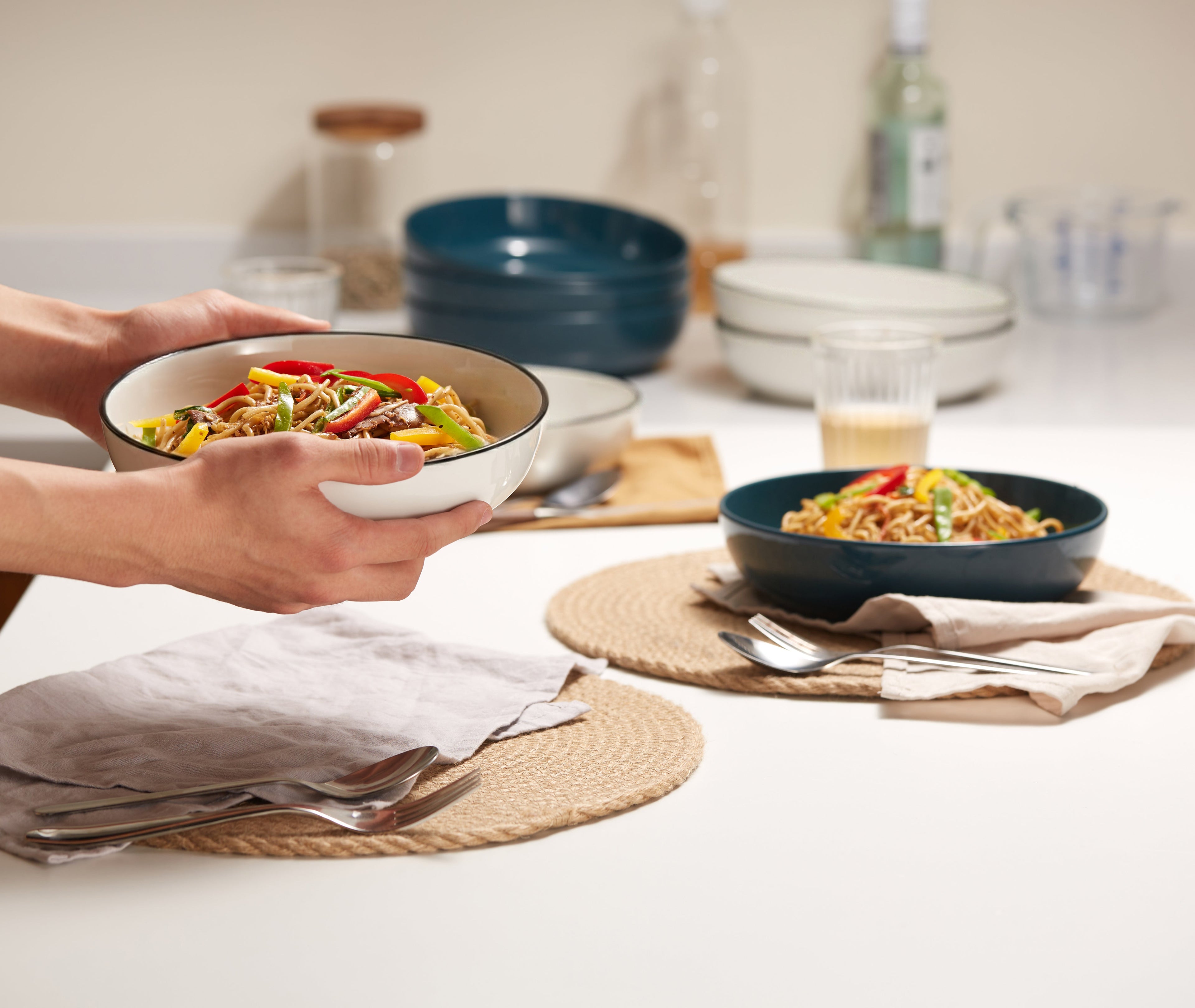 Pasta Bowls, 40 oz, Set of 4