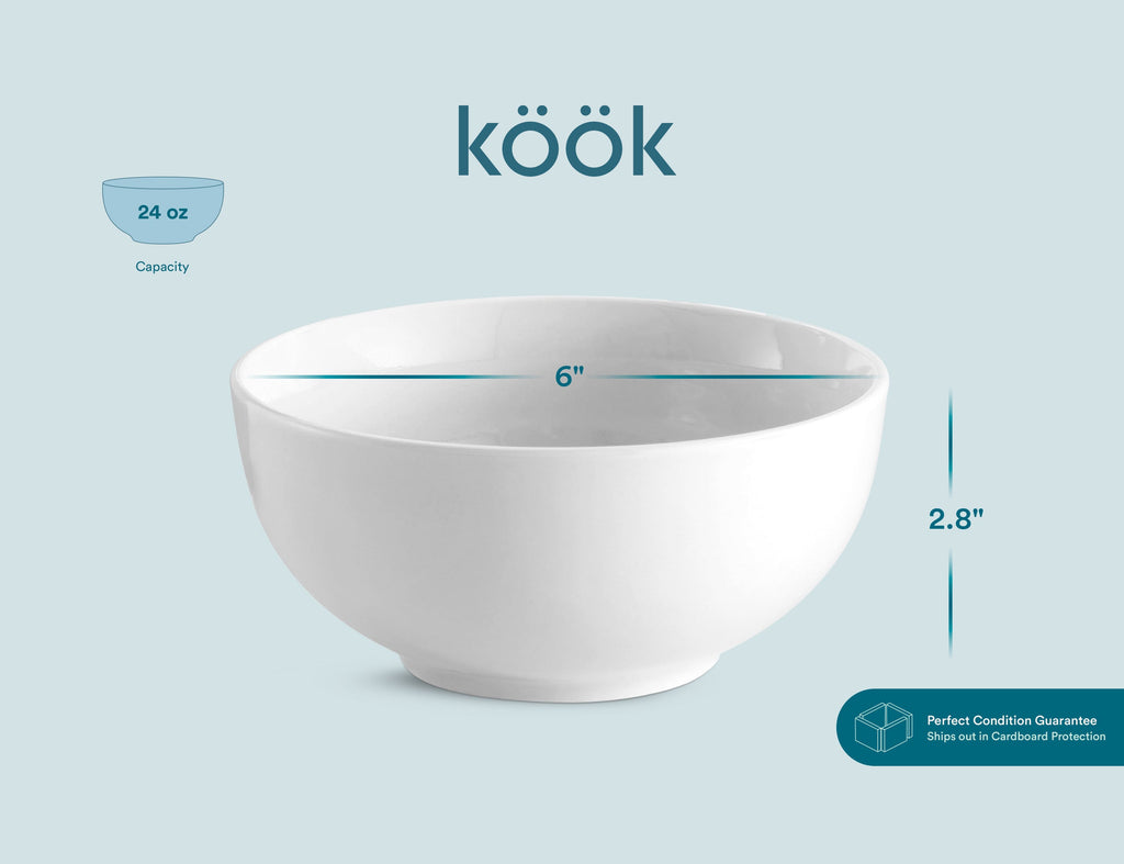 Cereal Bowls, 20 oz, Set of 6