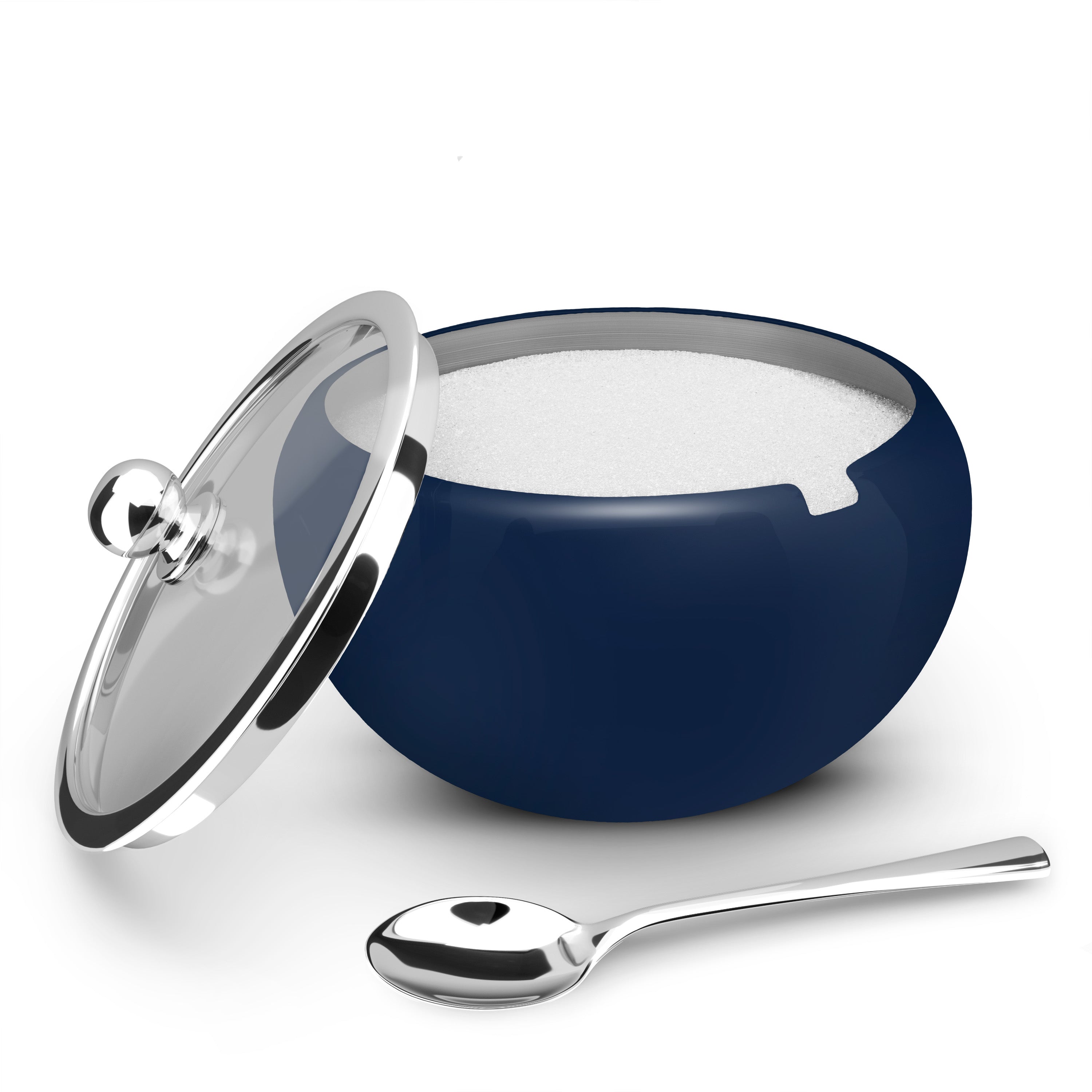 Large Stainless Steel Sugar Bowl, 16 oz