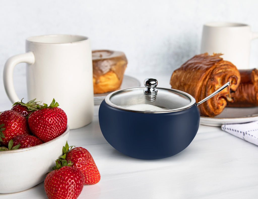 Large Stainless Steel Sugar Bowl, 16 oz