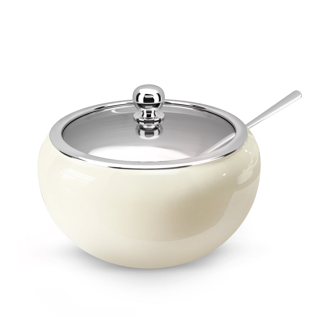 Large Stainless Steel Sugar Bowl, 16 oz