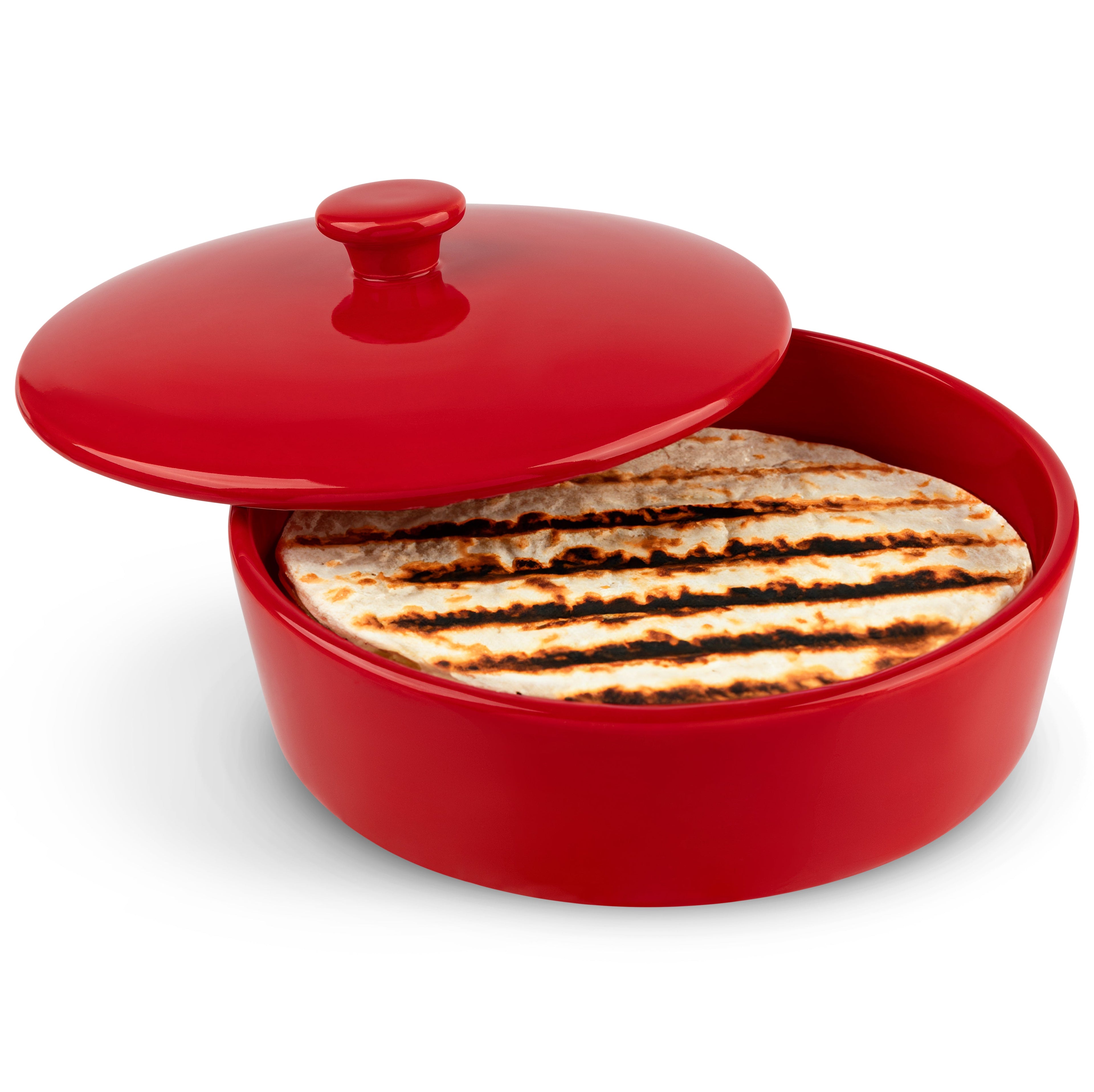 Ceramic Tortilla Warmer, Multicolor