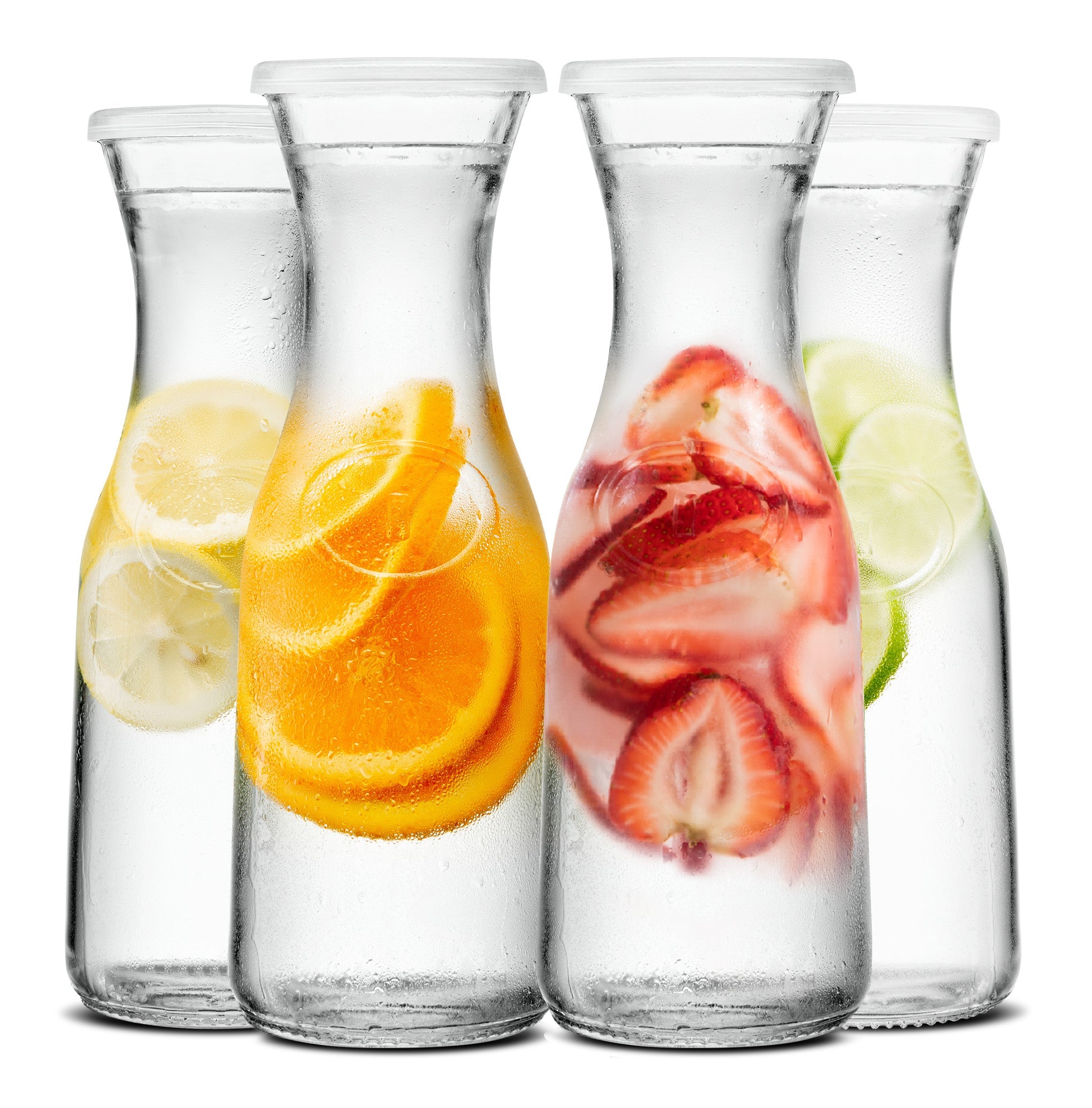 Glass Carafes with Lids