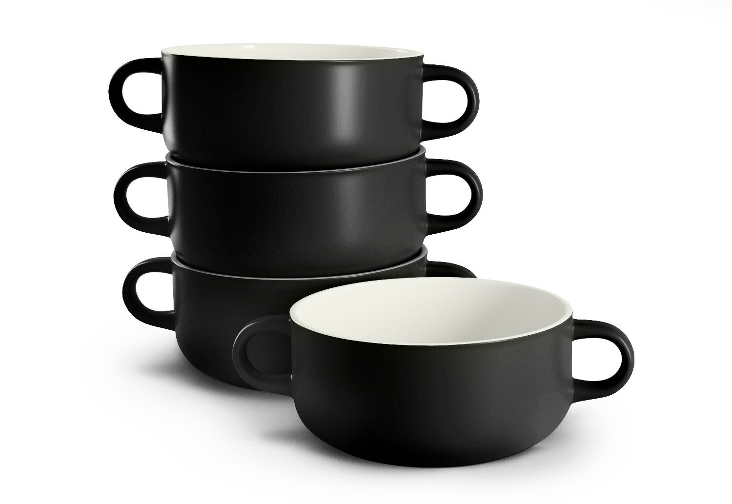 Ceramic Soup Crocks, 20 oz, Set of 4