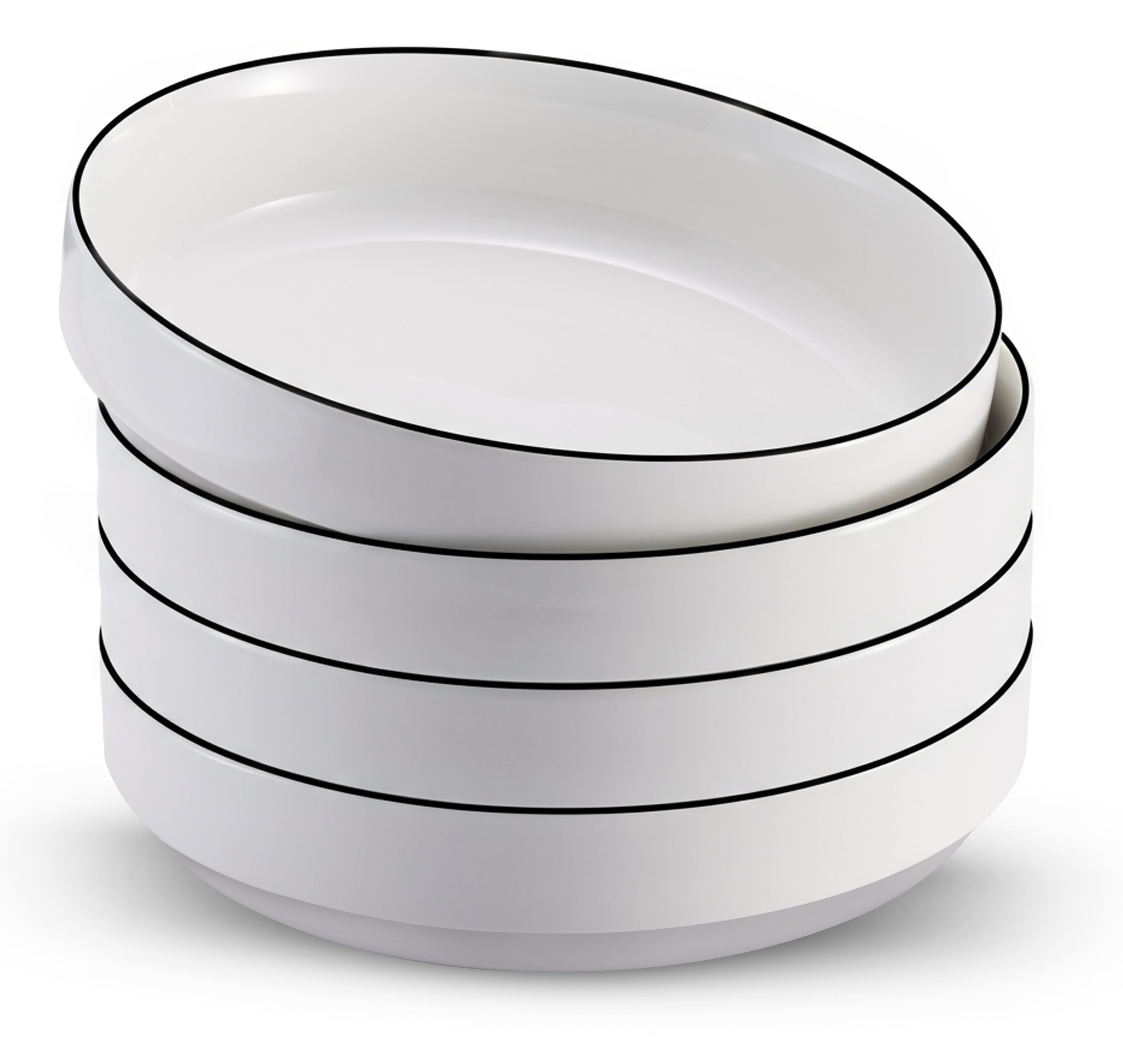 Ceramic Pasta Bowls, 47 oz, Set of 4