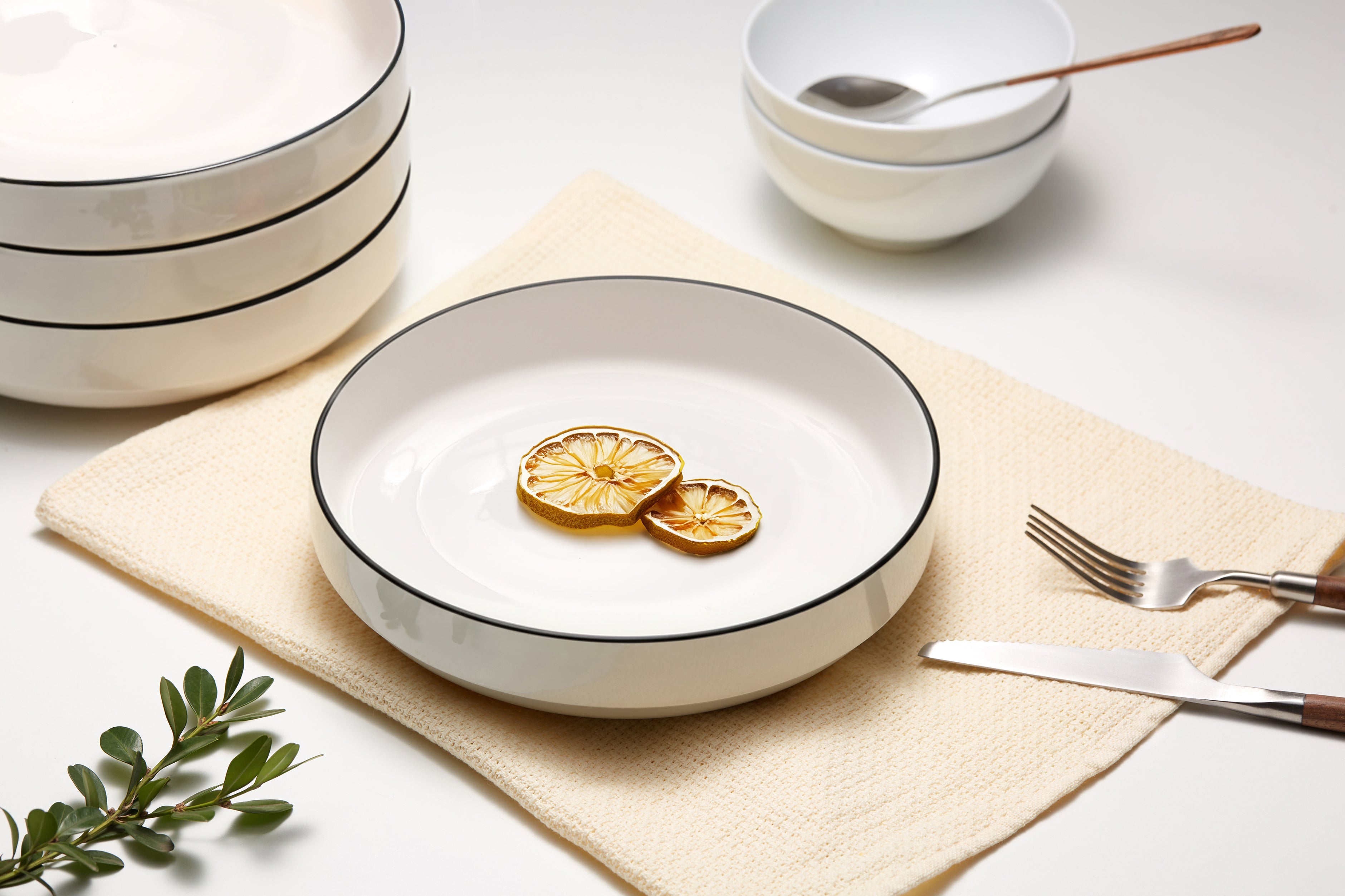 Ceramic Pasta Bowls, 47 oz, Set of 4