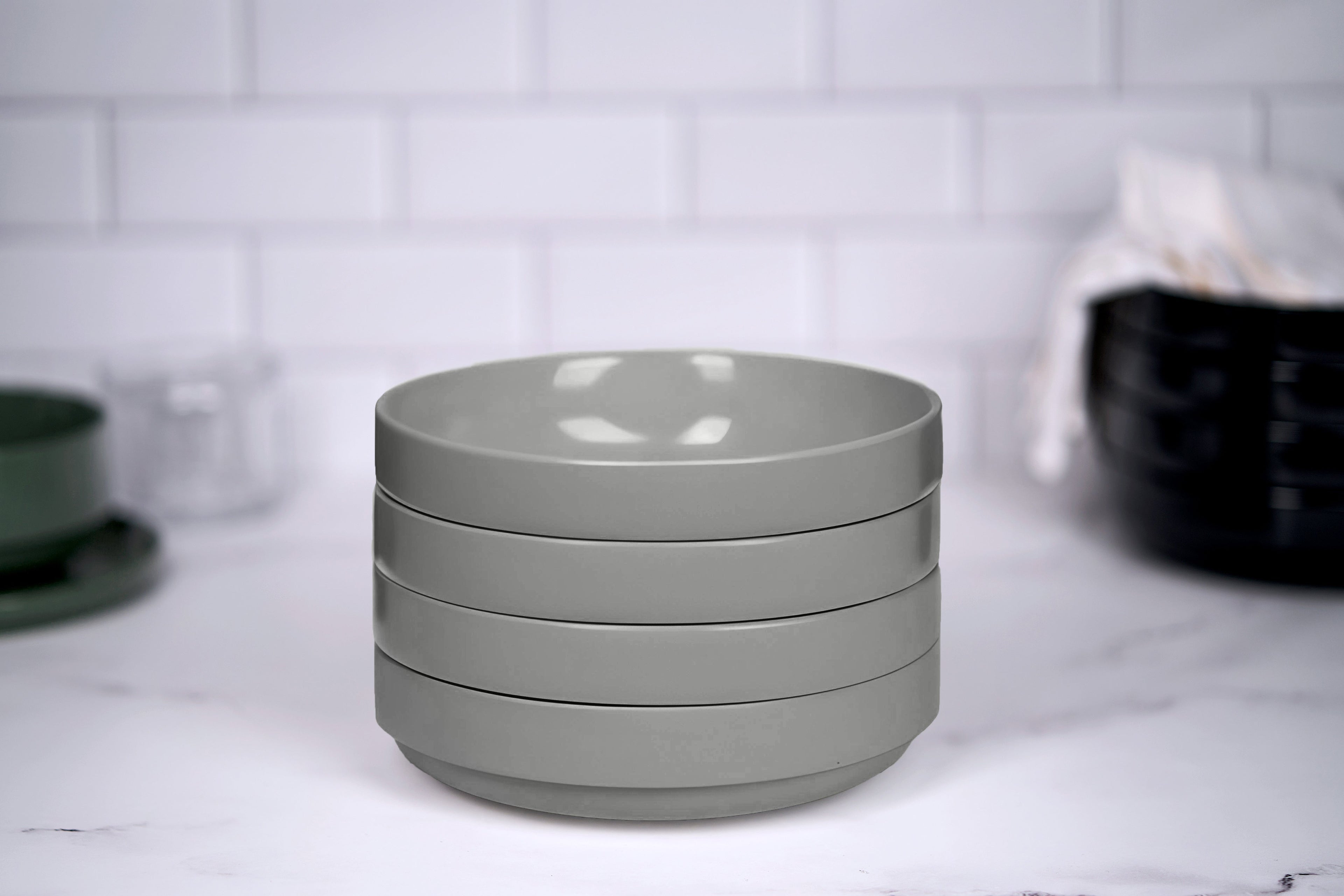 Ceramic Pasta Bowls, 47 oz, Set of 4