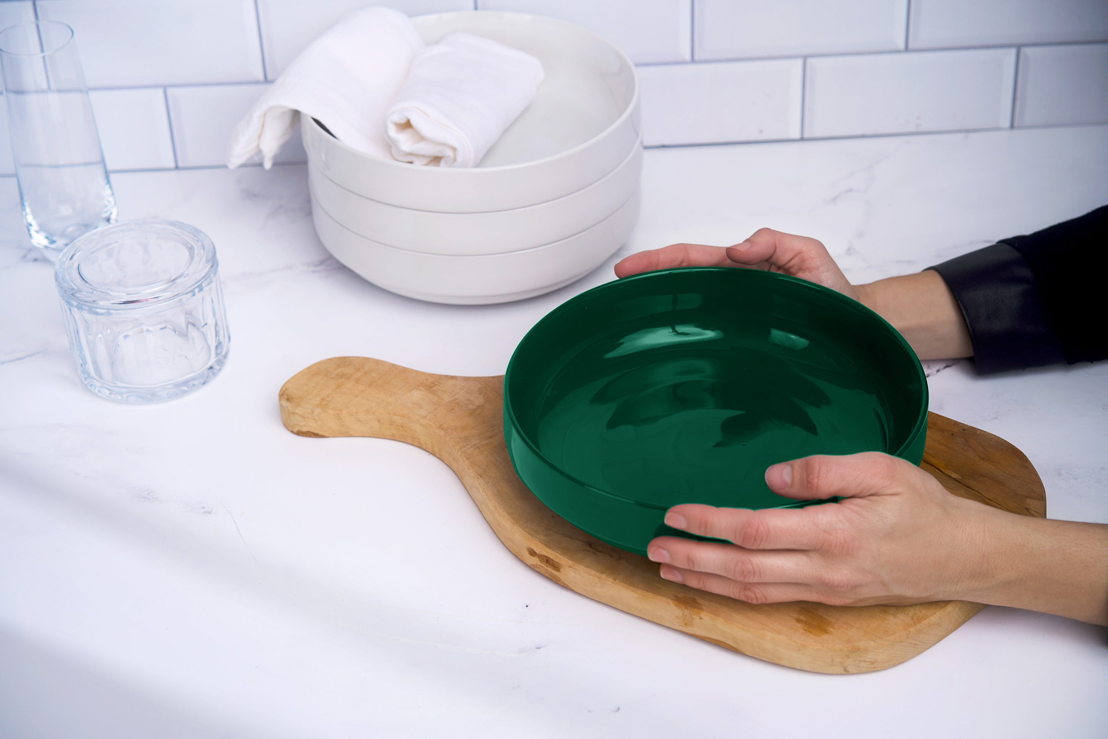 Ceramic Pasta Bowls, 47 oz, Set of 4
