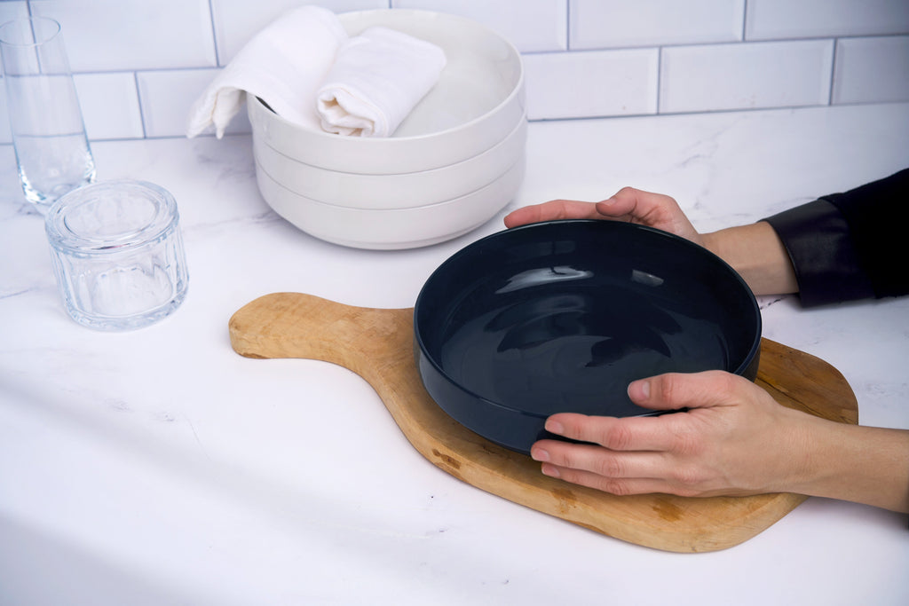 Ceramic Pasta Bowls, 47 oz, Set of 4