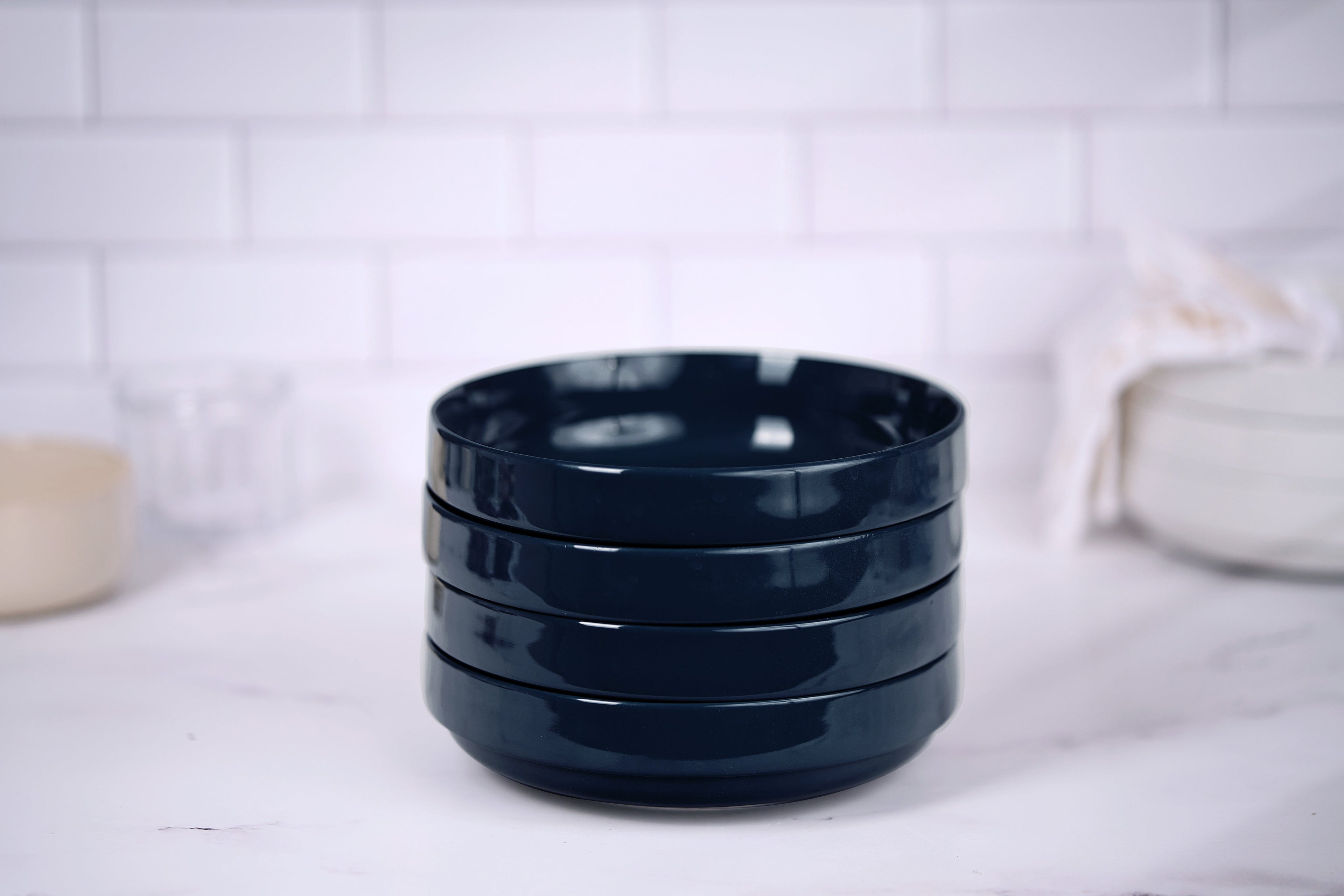 Ceramic Pasta Bowls, 47 oz, Set of 4
