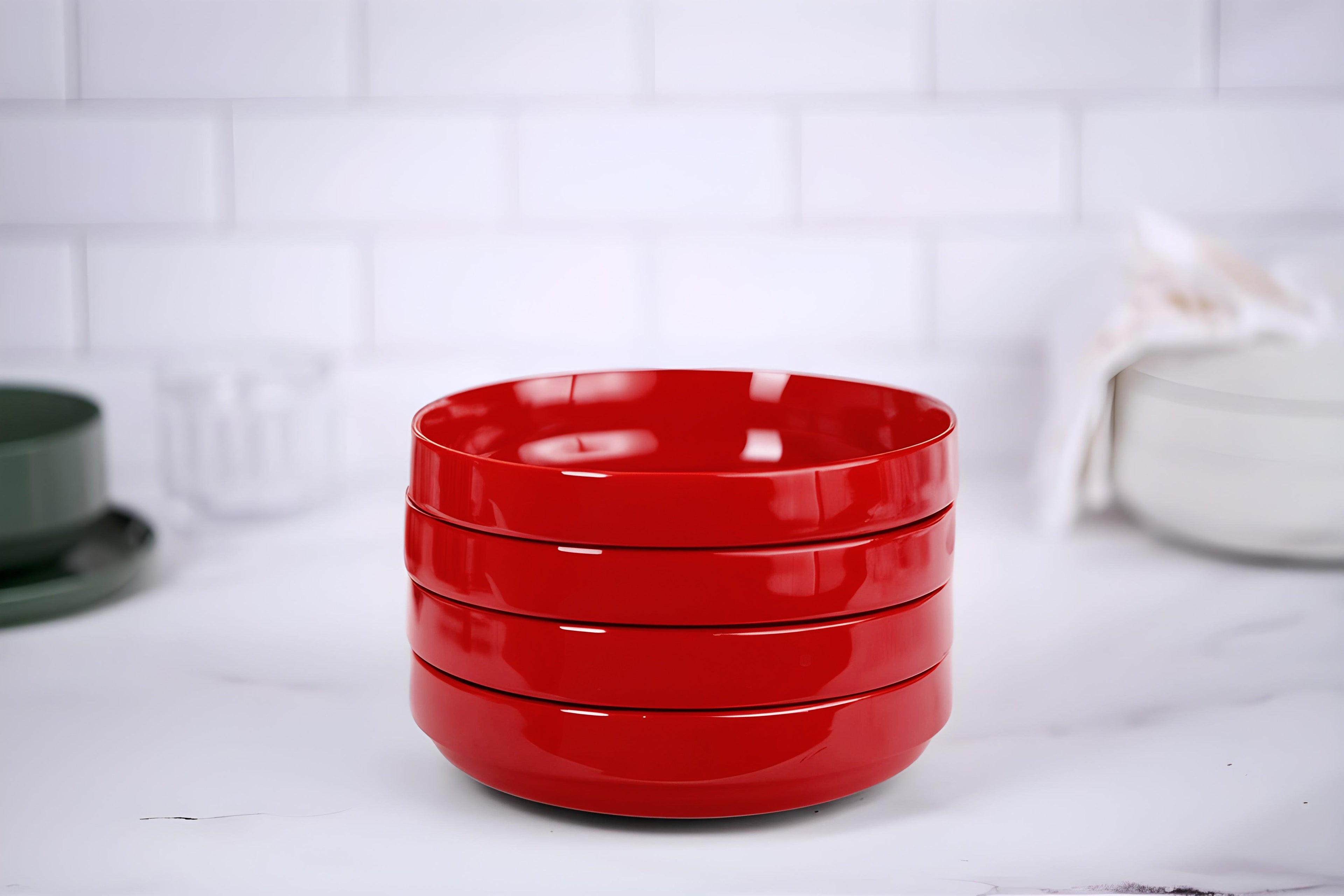 Ceramic Pasta Bowls, 47 oz, Set of 4