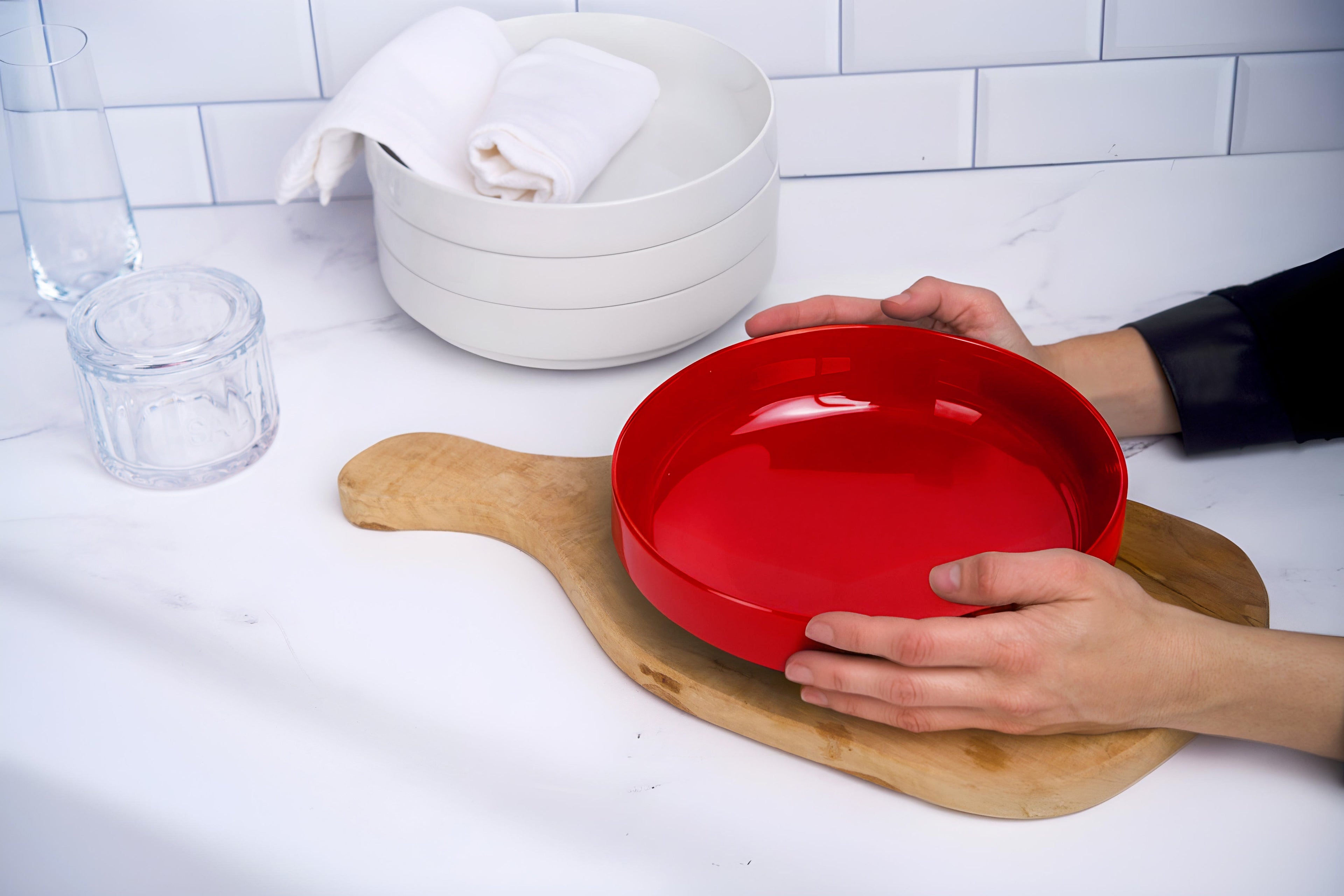 Ceramic Pasta Bowls, 47 oz, Set of 4