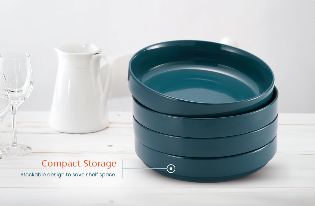 Ceramic Pasta Bowls, 47 oz, Set of 4