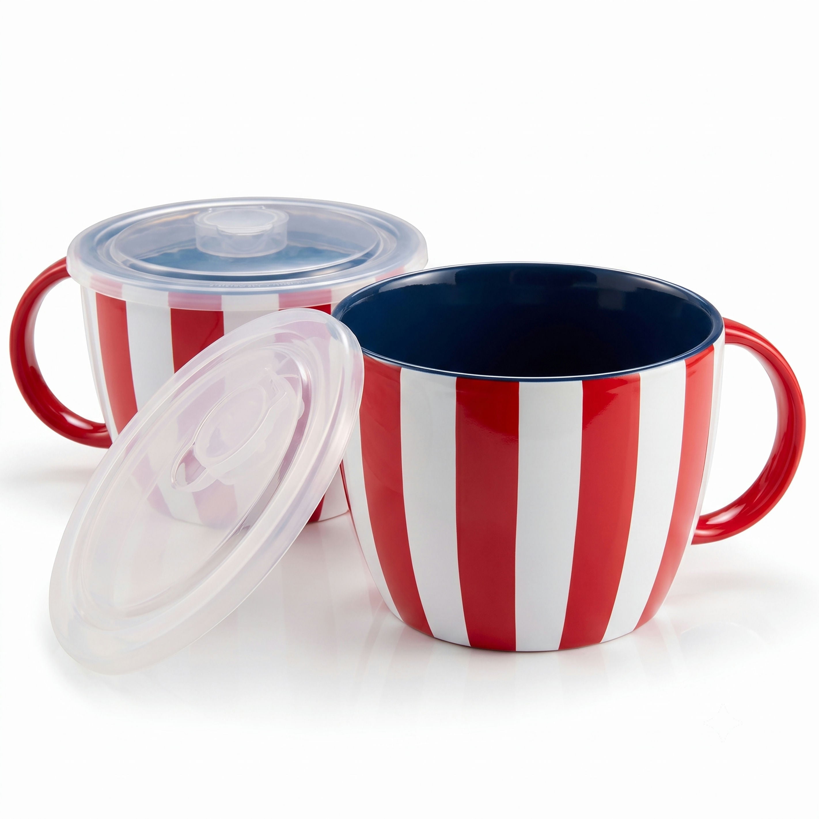 Soup Cups with Lids, 25 oz, Set of 2
