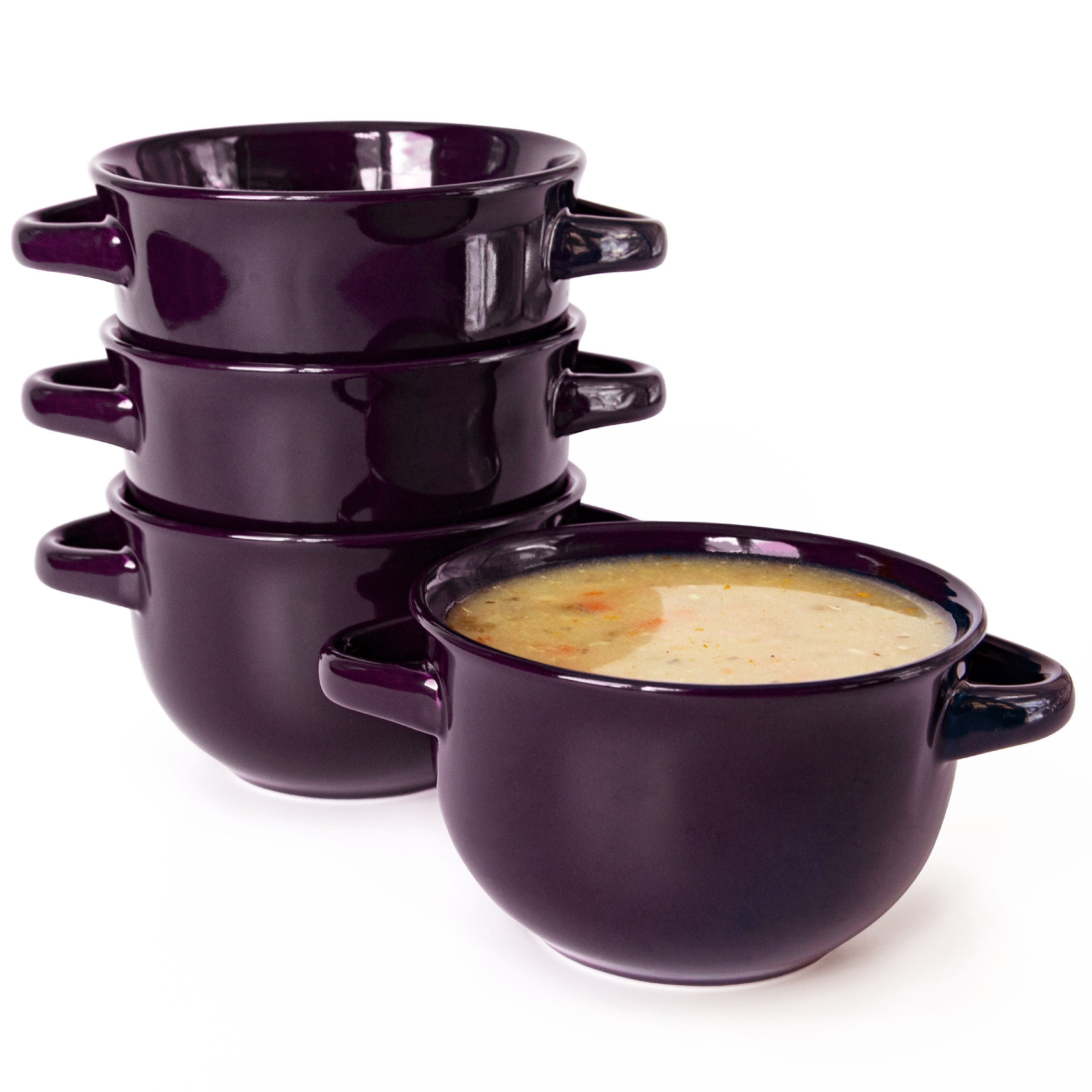Ceramic Soup Bowls, 18 oz, Set of 4