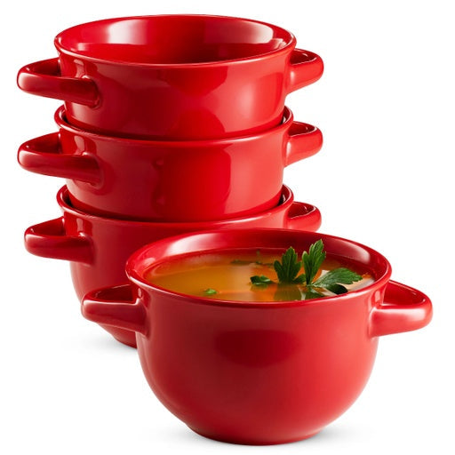 Ceramic Soup Bowls, 18 oz, Set of 4