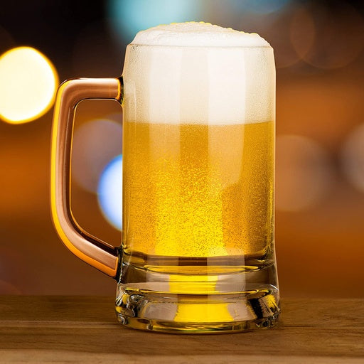 Glass Beer Mugs, 12 oz, Set of 4