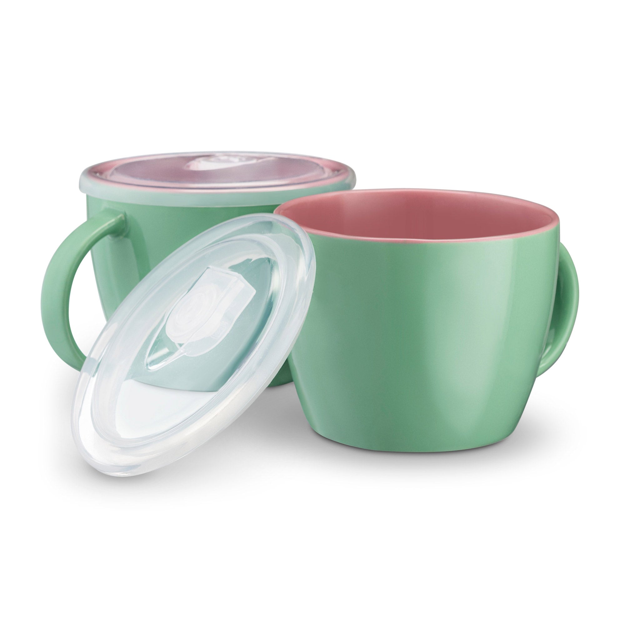 Soup Cups with Lids, 25 oz, Set of 2